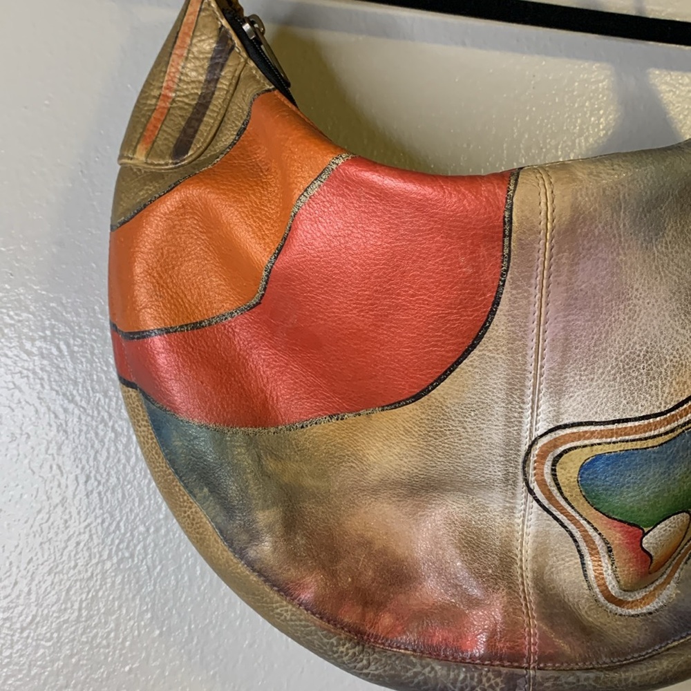 Anuschka Hand Painted Leather Unique Wearable Art… - image 3